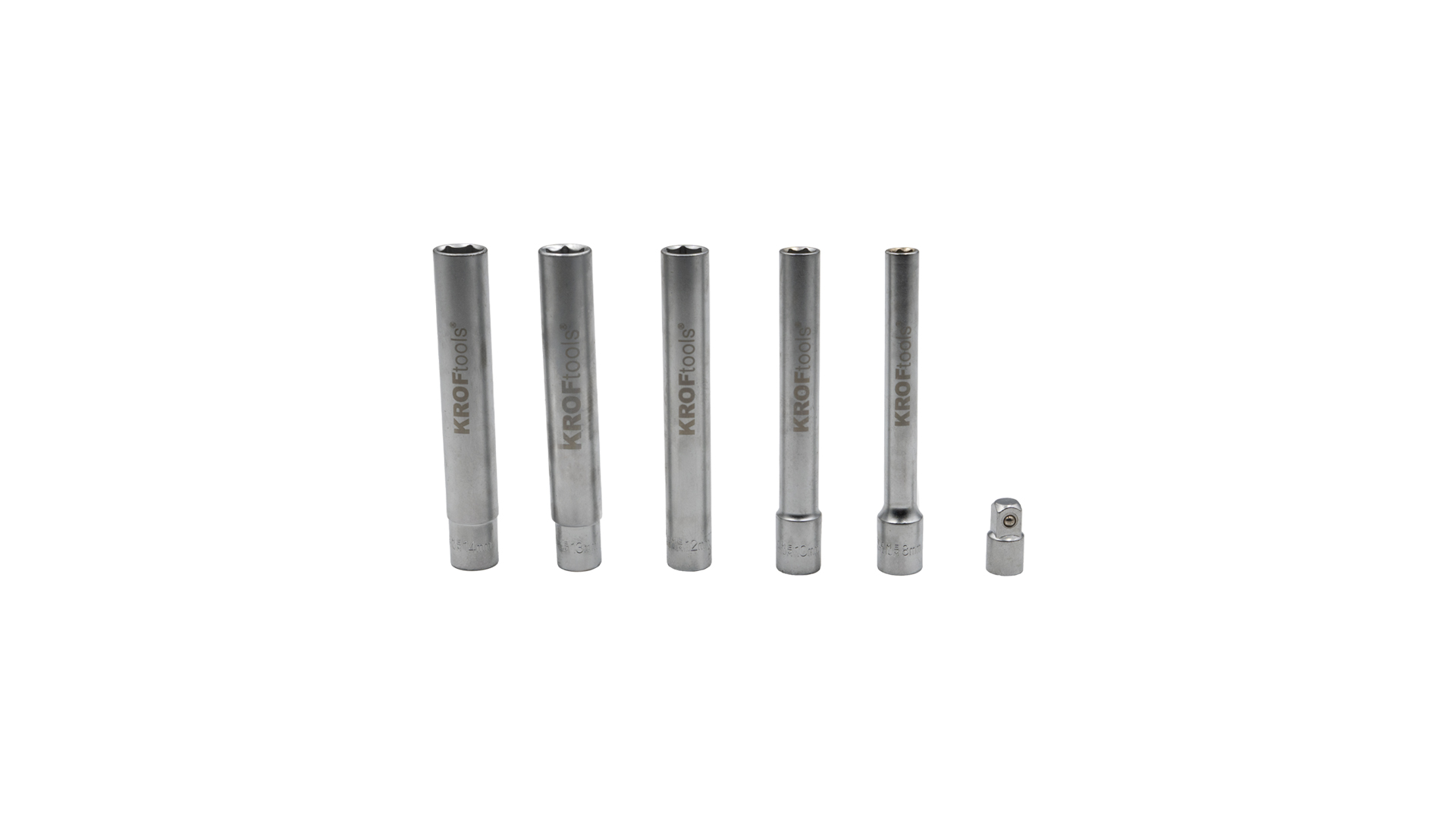 6PCS EXTRA TIEFES SOCKEL-SET 3/8“ 8-14MM