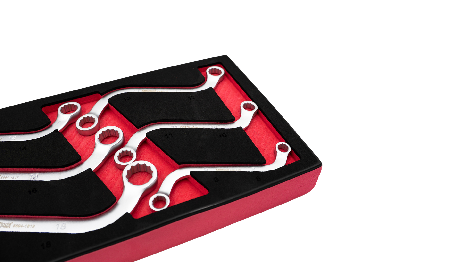 S-FÖRMIGER DOPPEL-RINGSCHLÜSSEL-SATZ 6-TLG