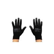 GLOVES WITH POLYURETHANE PALM CE EN388-2016 SIZE 8 - 1 PAIR
