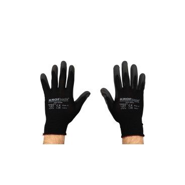 GLOVES WITH POLYURETHANE PALM CE EN388-2016 SIZE 8 - 1 PAIR GLOVES WITH POLYURETHANE PALM CE EN388-2016 SIZE 8 - 1 PAIR