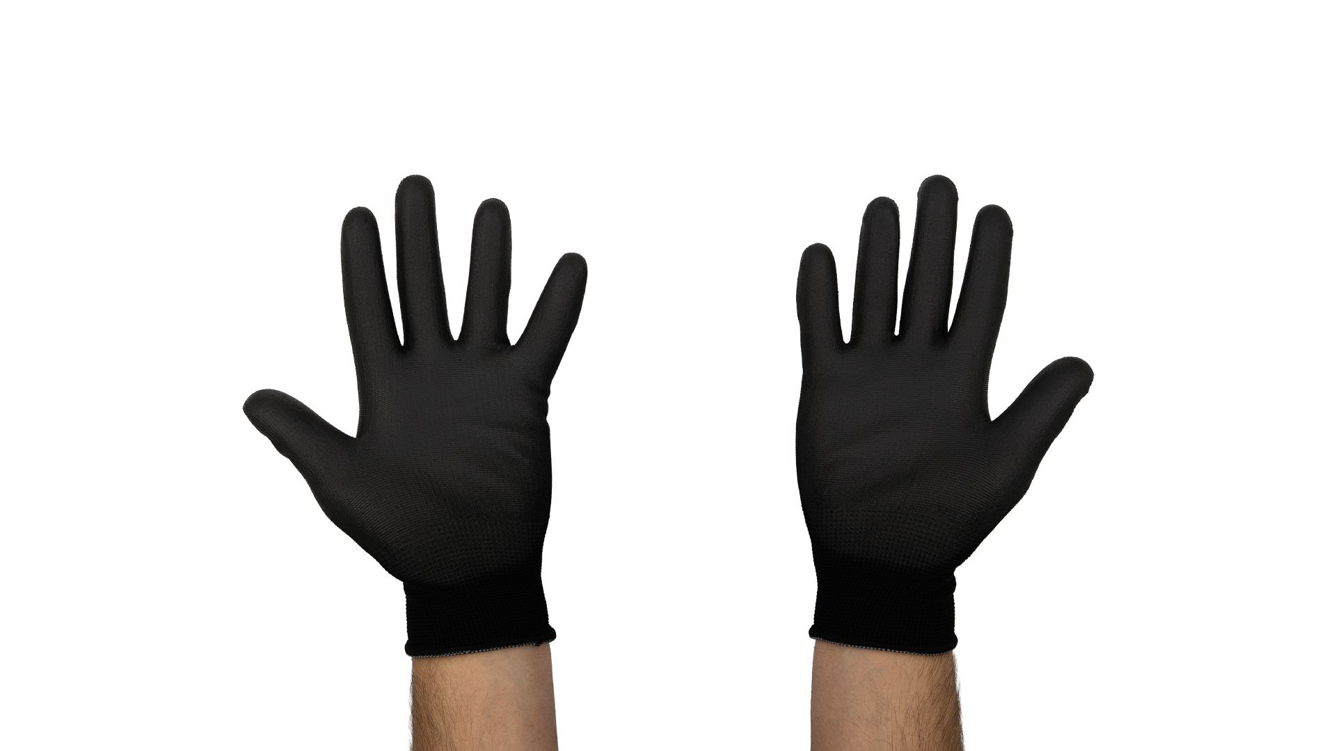 GLOVES WITH POLYURETHANE PALM CE EN388-2016 SIZE 9 - 1 PAIR