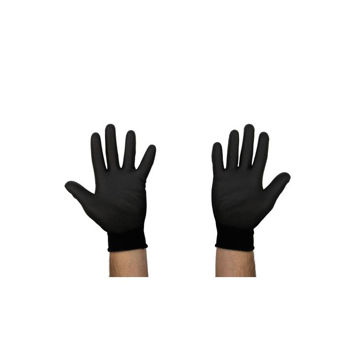 GLOVES WITH POLYURETHANE PALM CE EN388-2016 SIZE 9 - 1 PAIR GLOVES WITH POLYURETHANE PALM CE EN388-2016 SIZE 9 - 1 PAIR