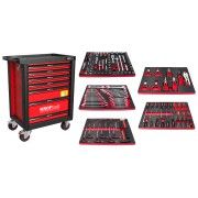 RED TOOL CABINET 7 DRAWER 160 PCS