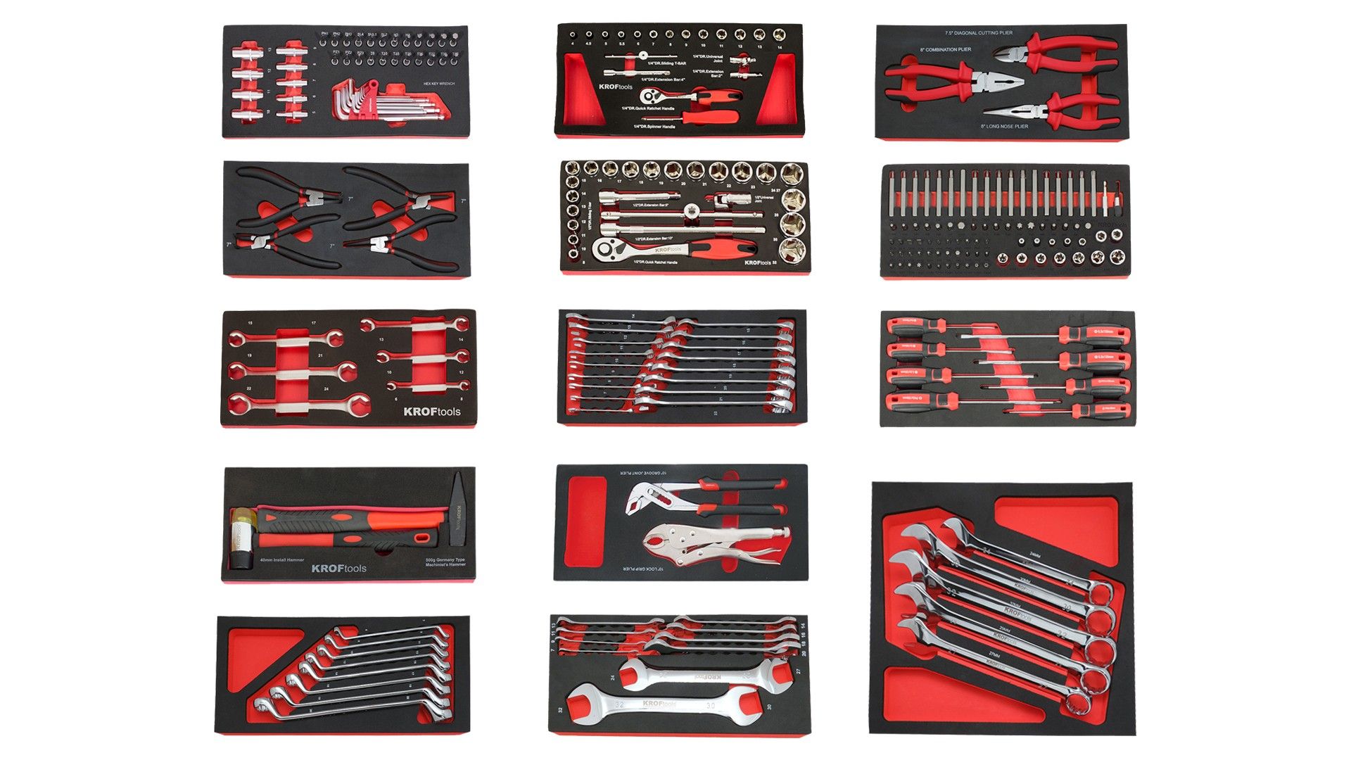 CARRO FERRAMENTA 7 GAVETAS 236PCS PRETO