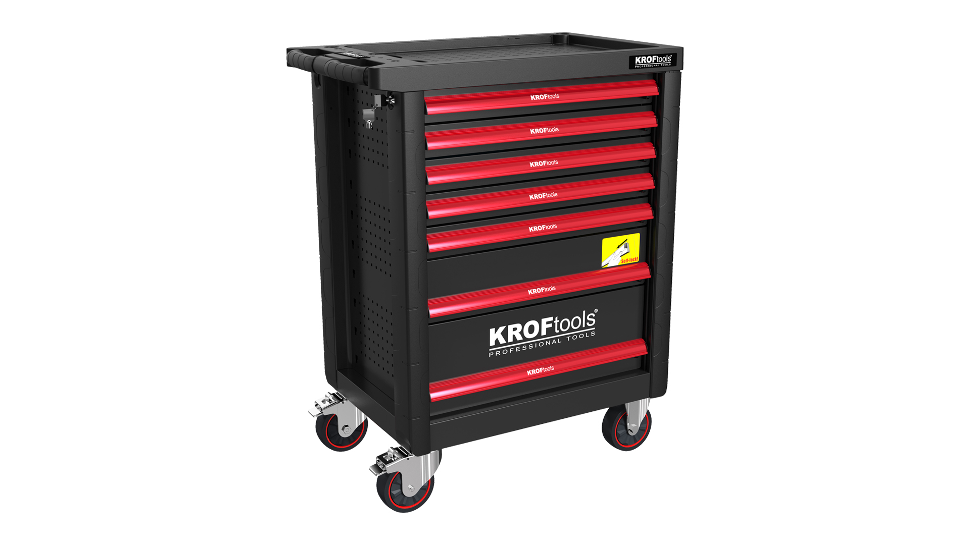 CARRO FERRAMENTA 7 GAVETAS 236PCS PRETO