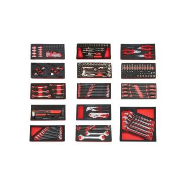 CARRO FERRAMENTA 7 GAVETAS 236PCS PRETO