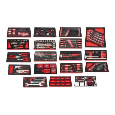 CARRO FERRAMENTA VERMELHO 7 GAVETAS 352PCS