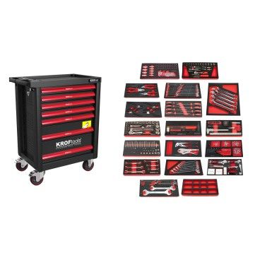 CARRO FERRAMENTA PRETO 7 GAVETAS 352PCS
