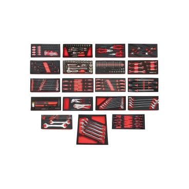CARRO FERRAMENTA 7 GAVETAS 267PCS PRETO