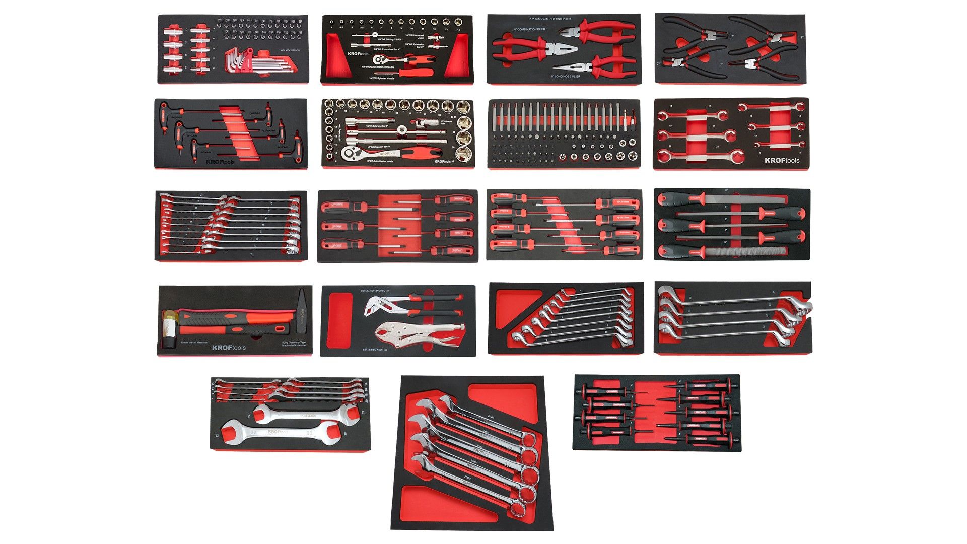 CARRO FERRAMENTA 7 GAVETAS 267PCS PRETO
