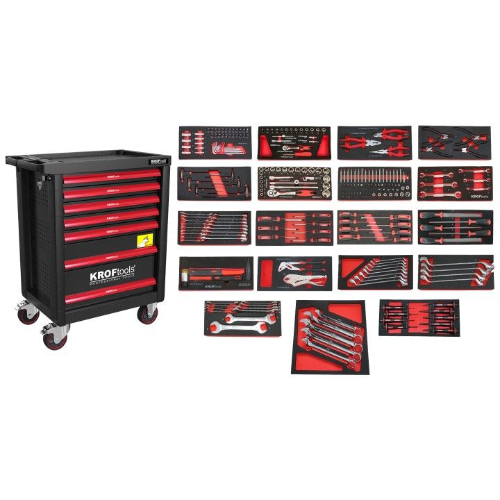 CARRO FERRAMENTA 7 GAVETAS 267PCS PRETO CARRO FERRAMENTA 7 GAVETAS 267PCS PRETO
