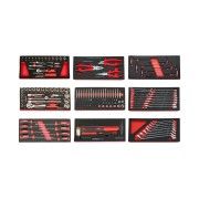 CARRO FERRAMENTA 7 GAVETAS 173PCS PRETO