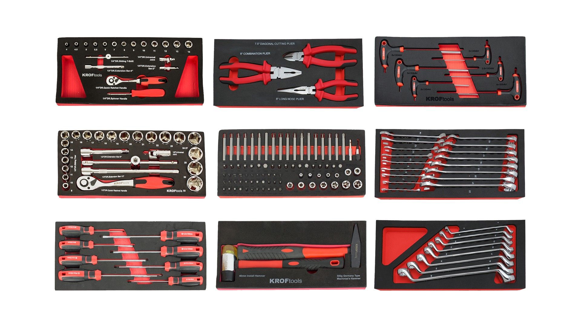 CARRO FERRAMENTA 7 GAVETAS 173PCS VERMELHO