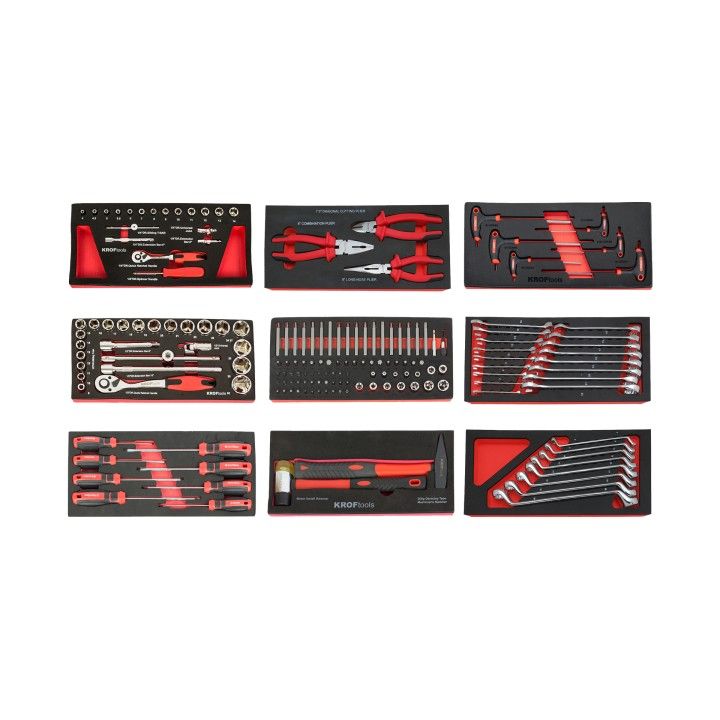 CARRO FERRAMENTA 7 GAVETAS 173PCS VERMELHO