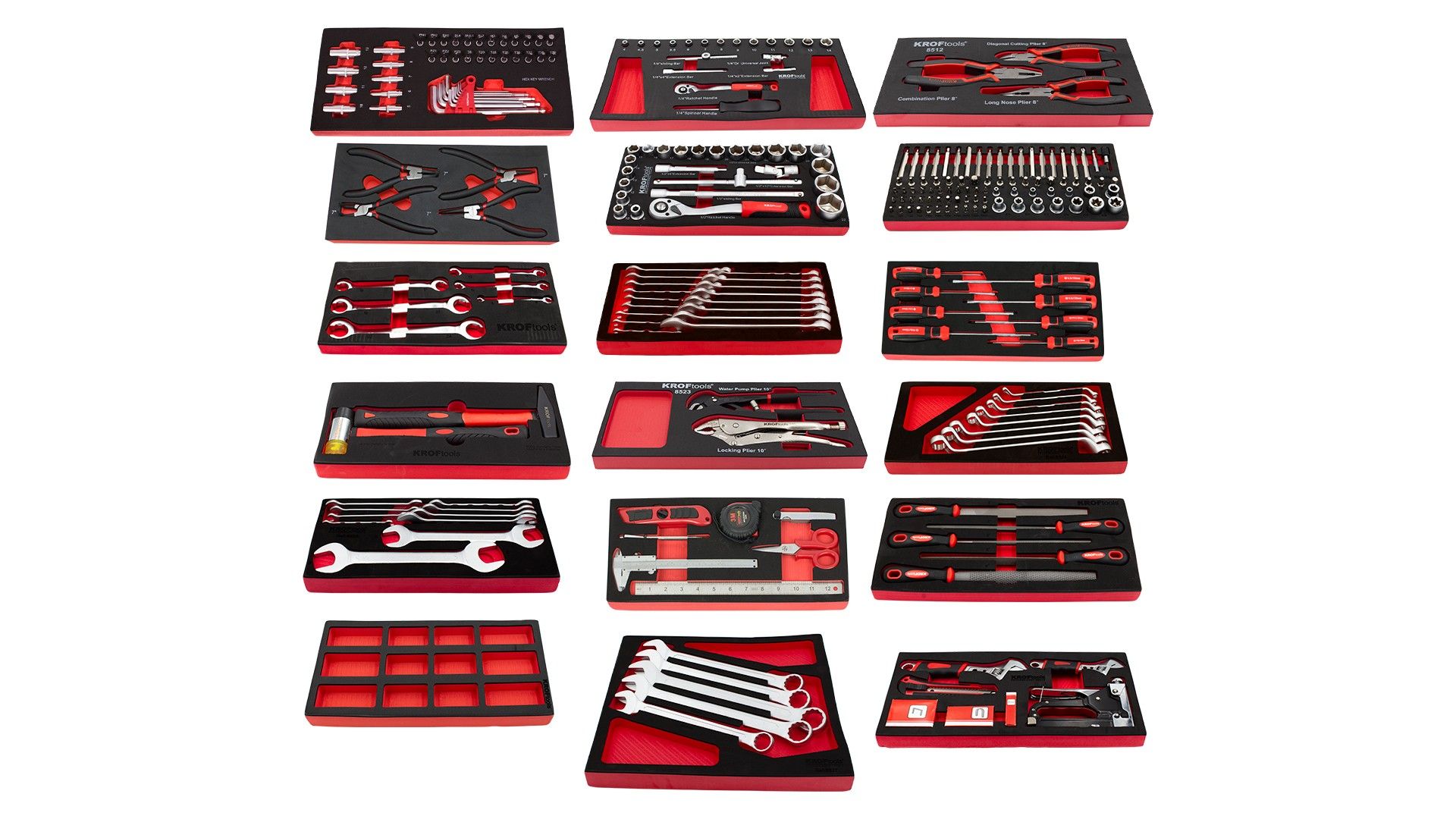 CARRO FERRAMENTA PRETO 7 GAVETAS 257PCS