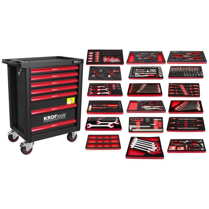 CARRO FERRAMENTA PRETO 7 GAVETAS 257PCS CARRO FERRAMENTA PRETO 7 GAVETAS 257PCS