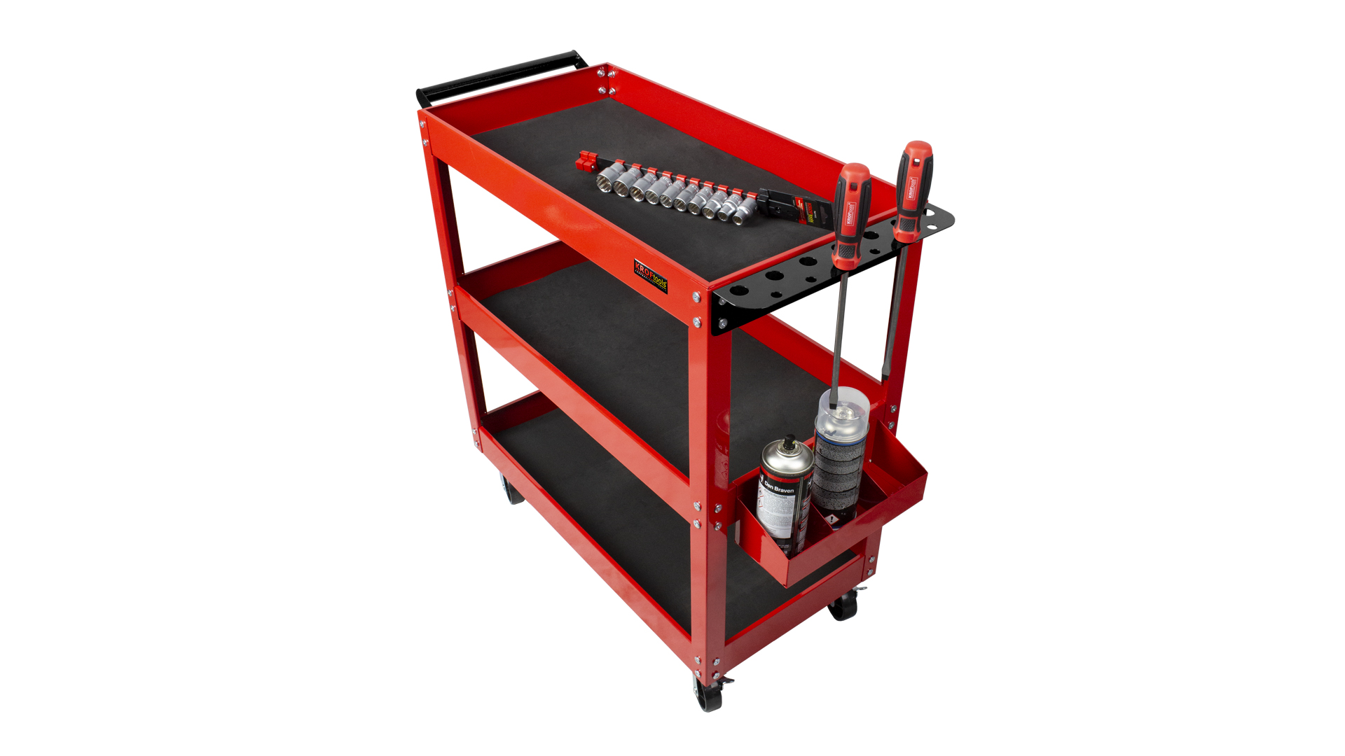 CARRELLO PORTAUTENSILI 3 LIVELLI CON SUPPORTI