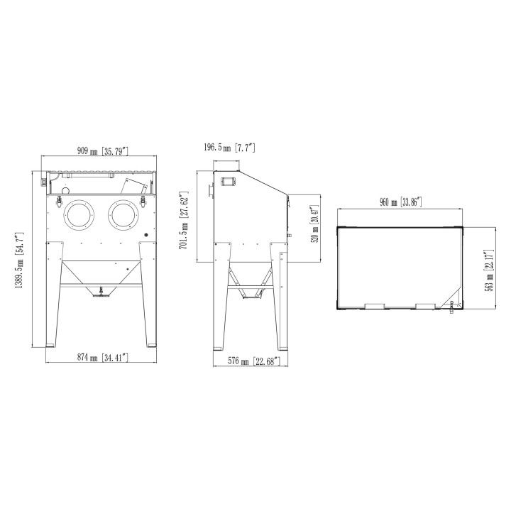 SANDBLASTER CABINET 220L SANDBLASTER CABINET 220L