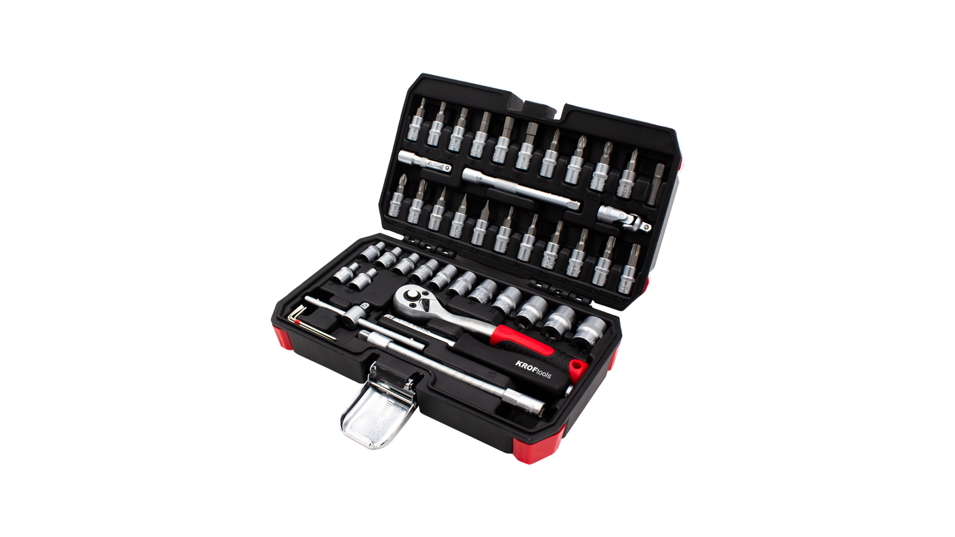 JOGO CHAVES CAIXA 46PCS 1/4