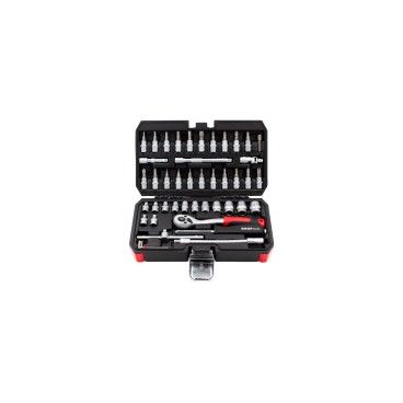 JOGO CHAVES CAIXA 46PCS 1/4"