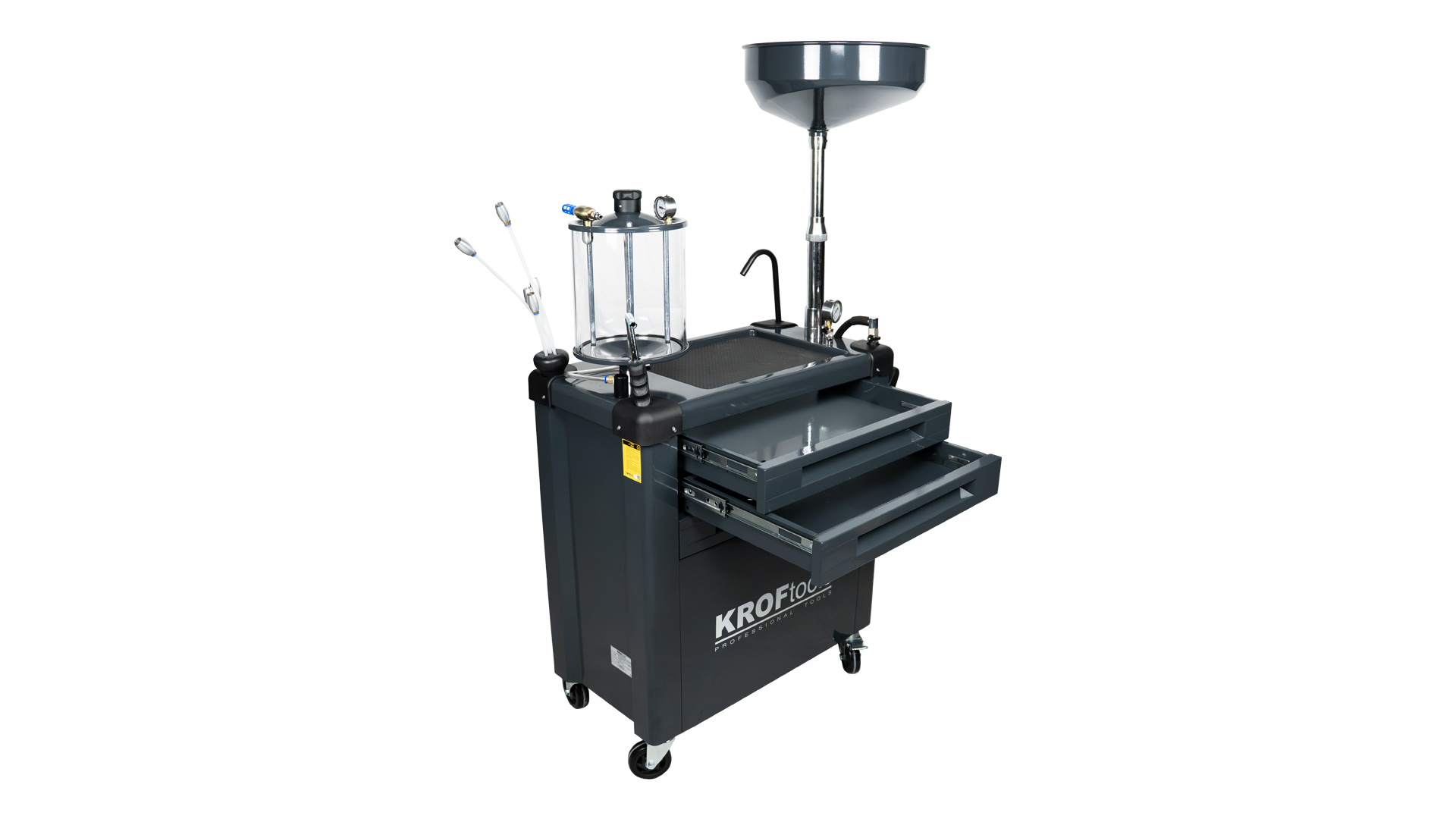ASPIRADOR ACEITE CON VISUALIZADOR 90L 3 CAJONES VACIO