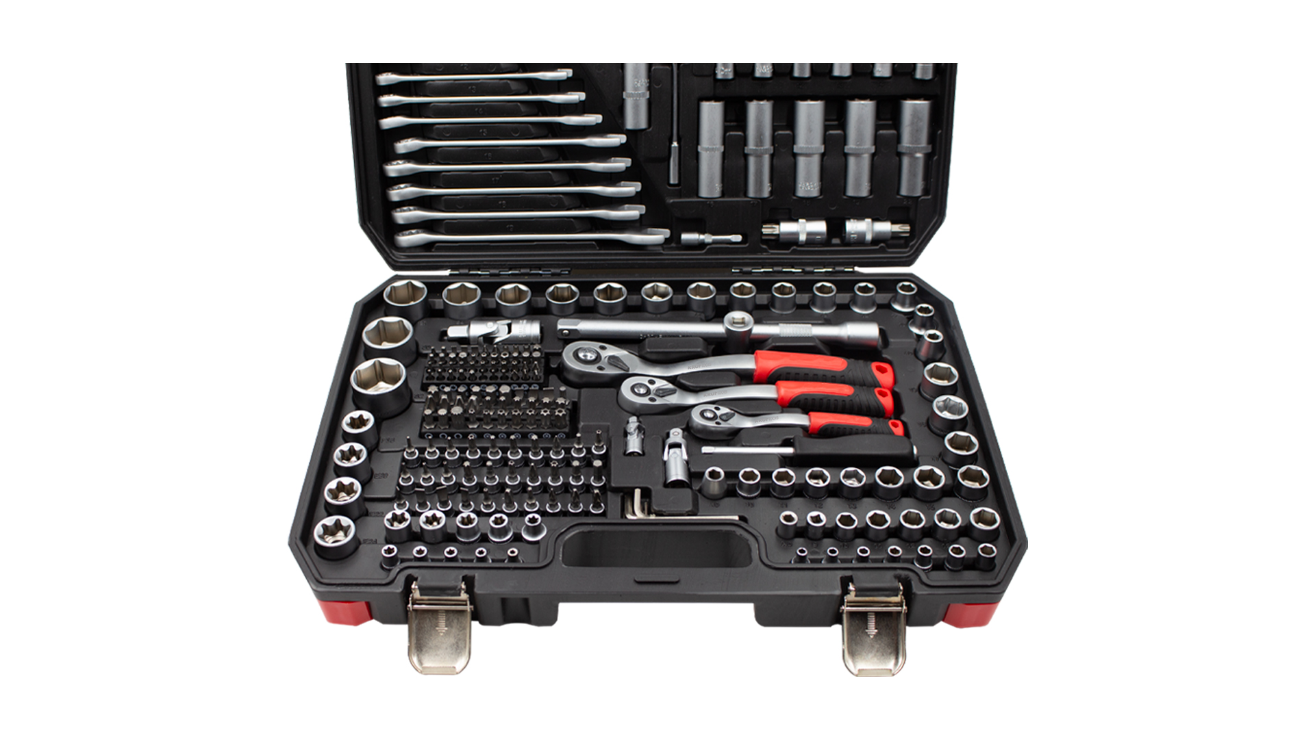 JOGO CHAVES CAIXA 219PCS 1/4