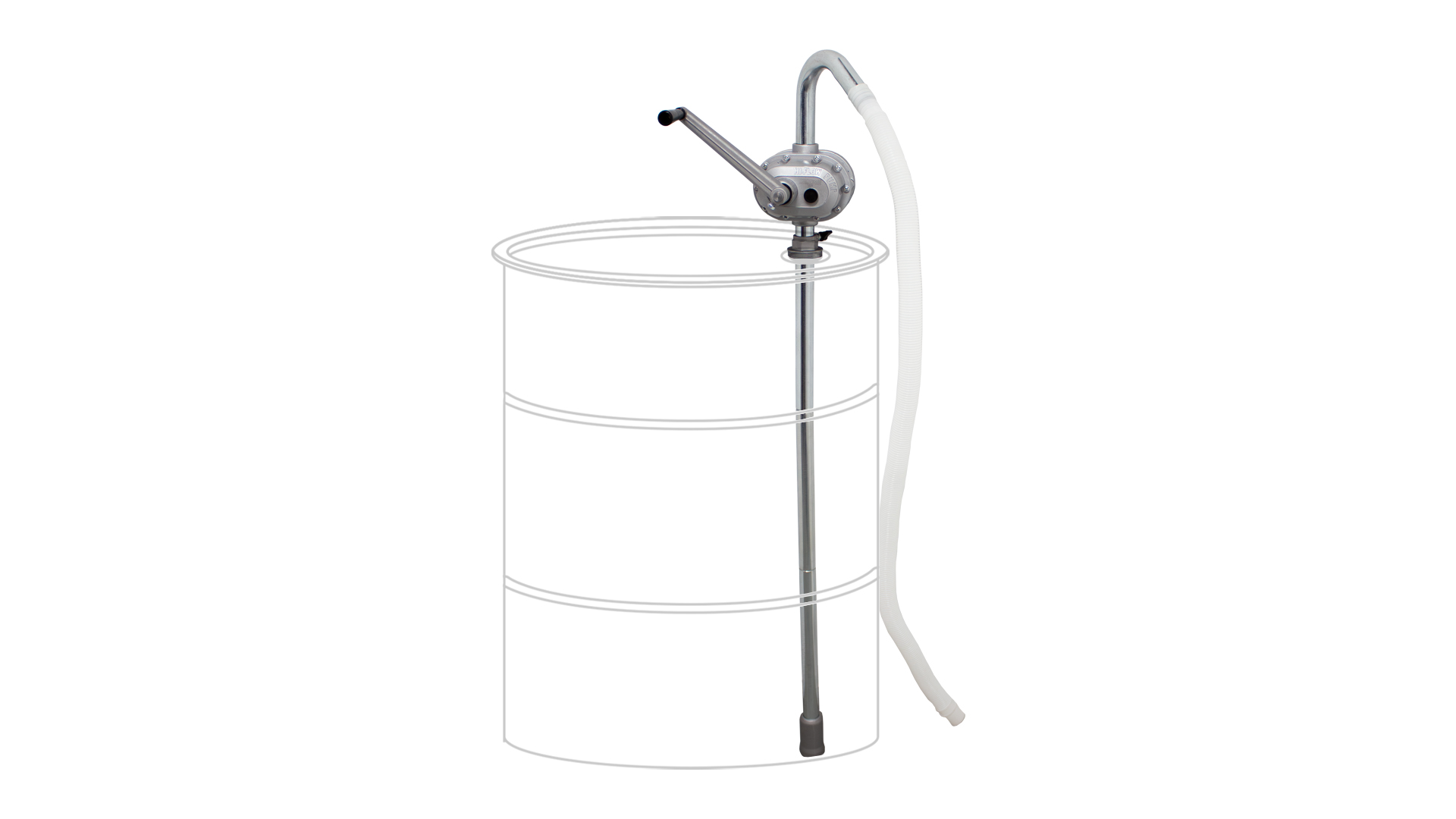 BOMBA ROTATIVA MANUAL ALTO CAUDAL - BIDÃO 205L