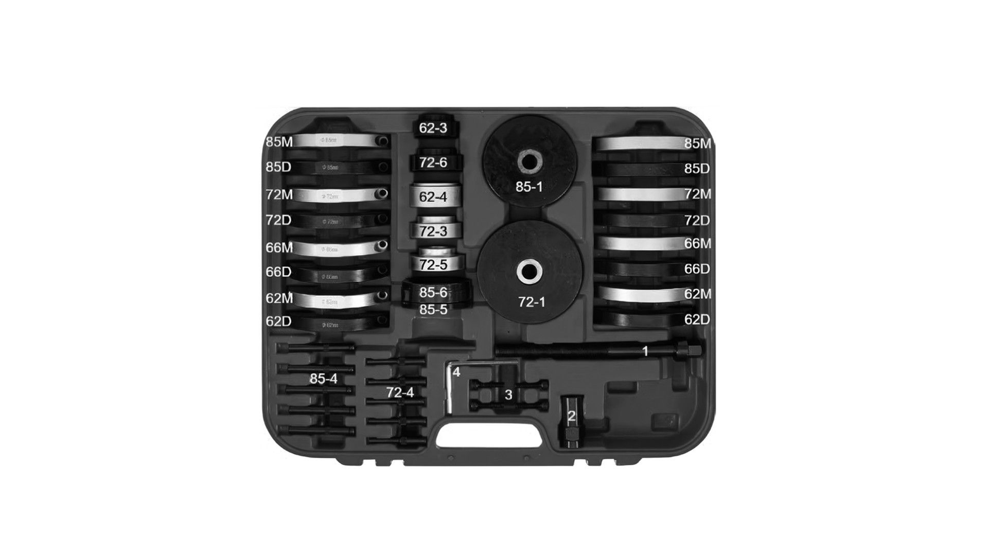 JOGO 39PCS SACAR ROLAMENTOS 62/66/72/85mm